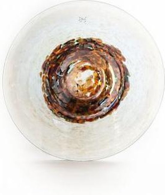 Design schaal Plate - Fidrio PEARL COLORIQUE - glas, mondgeblazen -  diameter 45 cm | bol.com