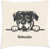 Rottweiler Kussen - Wit