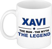 Xavi The man, The myth the legend cadeau koffie mok / thee beker 300 ml