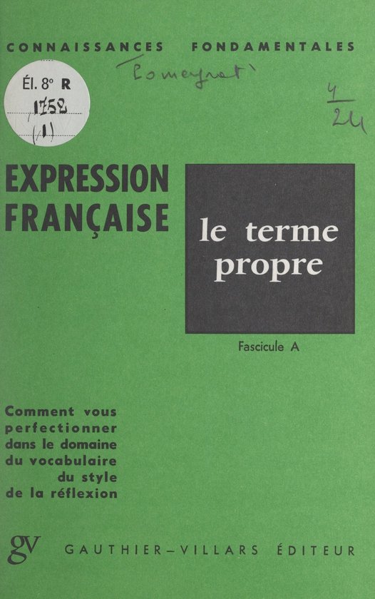 L'expression française - cover