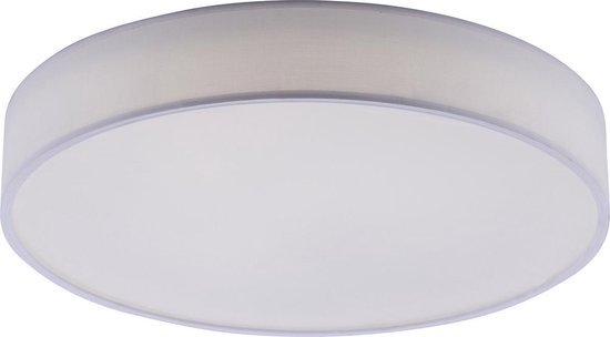 LED Plafondlamp WiZ - Smart LED - Trion Ditro - 45W - Aanpasbare Kleur - Dimbaar - Afstandsbediening - Rond - Mat Wit - Aluminium