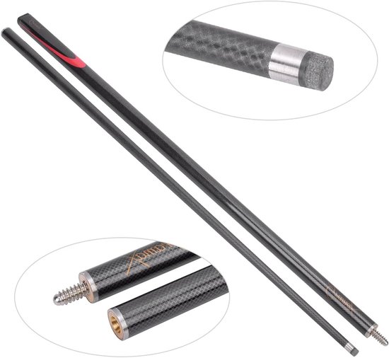 OmGoods - Dailygoody - Professionele biljartkeus - Handige biljartbenodigdheden - Duurzaam en lichtgewicht - Pool cue van koolstofvezel - Perfect voor spelers van Omgoods — afbeelding 2