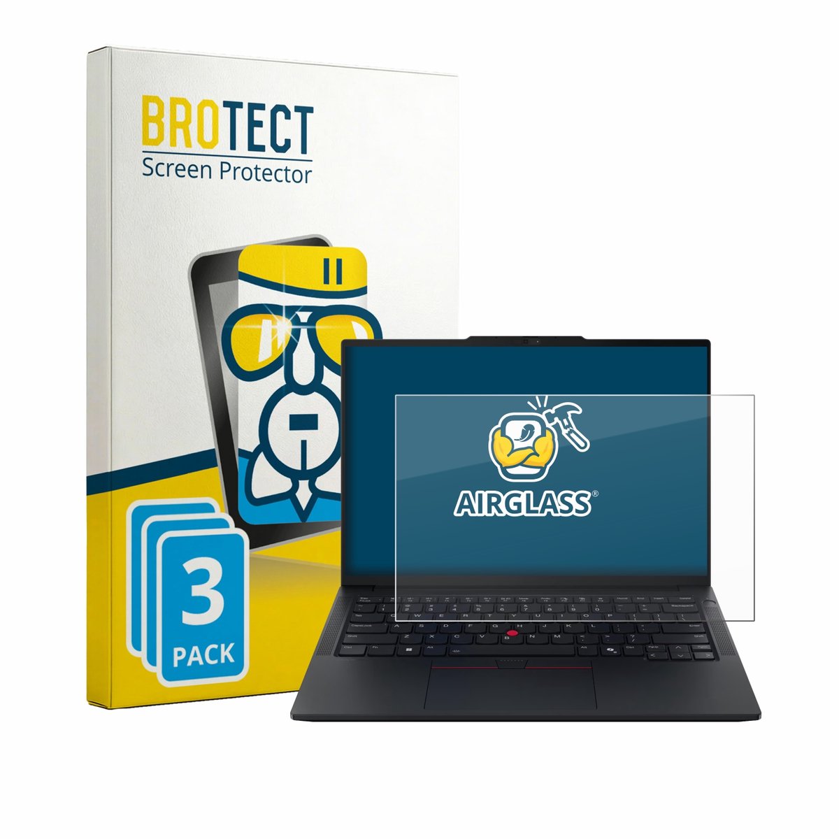 Screenprotector 3 Stuks voor Lenovo ThinkPad E14 Gen 8 Beschermglas transparant