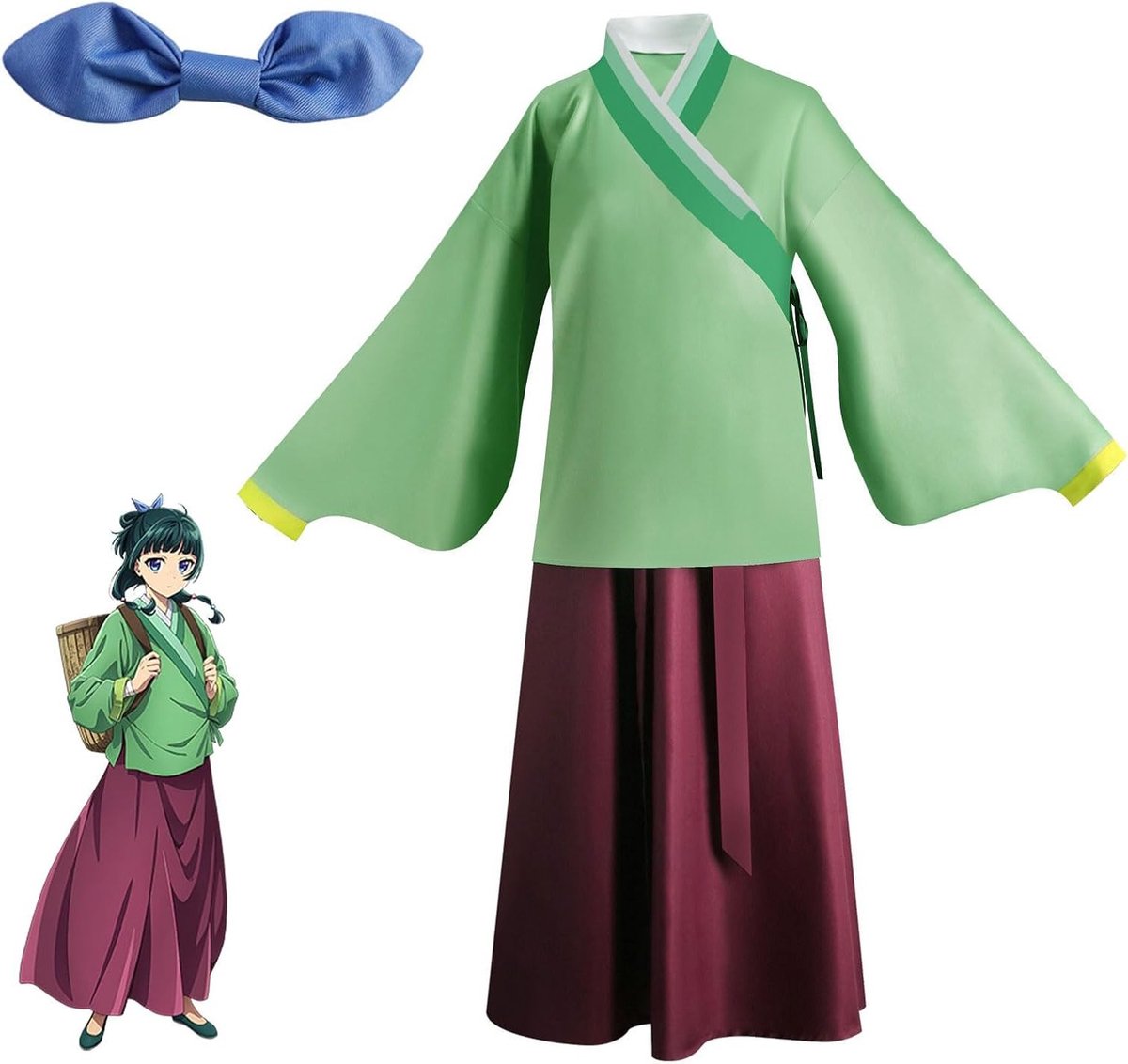 Maomao cosplay kostuum voor fans van anime en manga, perfect voor evenementen en verkleedpartijen