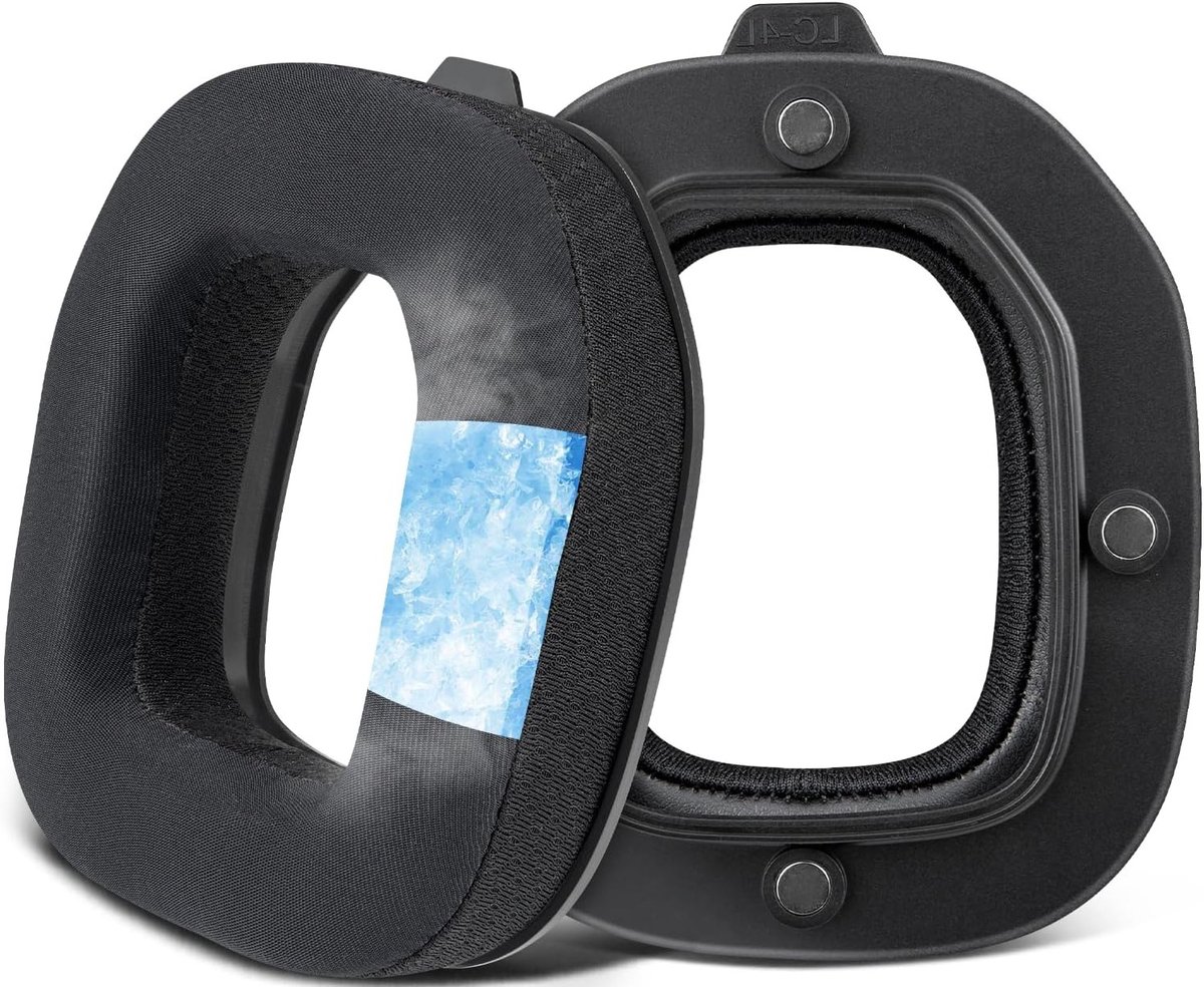Verwisselbare koelgel oorkussens voor Astro A40 TR headset, ademend ijszijde stof en hoogdichtheid schuim voor ultiem comfort