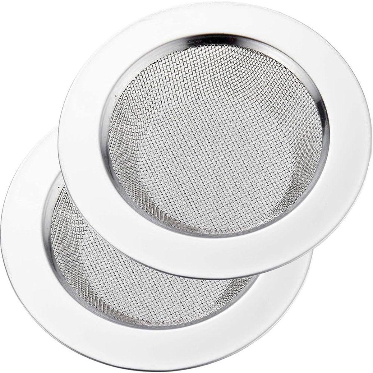 2 Stuks RVS Afvoerfilter voor Keuken en Badkamer - 11,5 cm - Effectieve Vuilvanger en Waterfilter