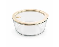 Glazen vershoudbak met luchtdichte deksel – 950 ml – BPA/PFAS – Ø15 cm, h 7 cm