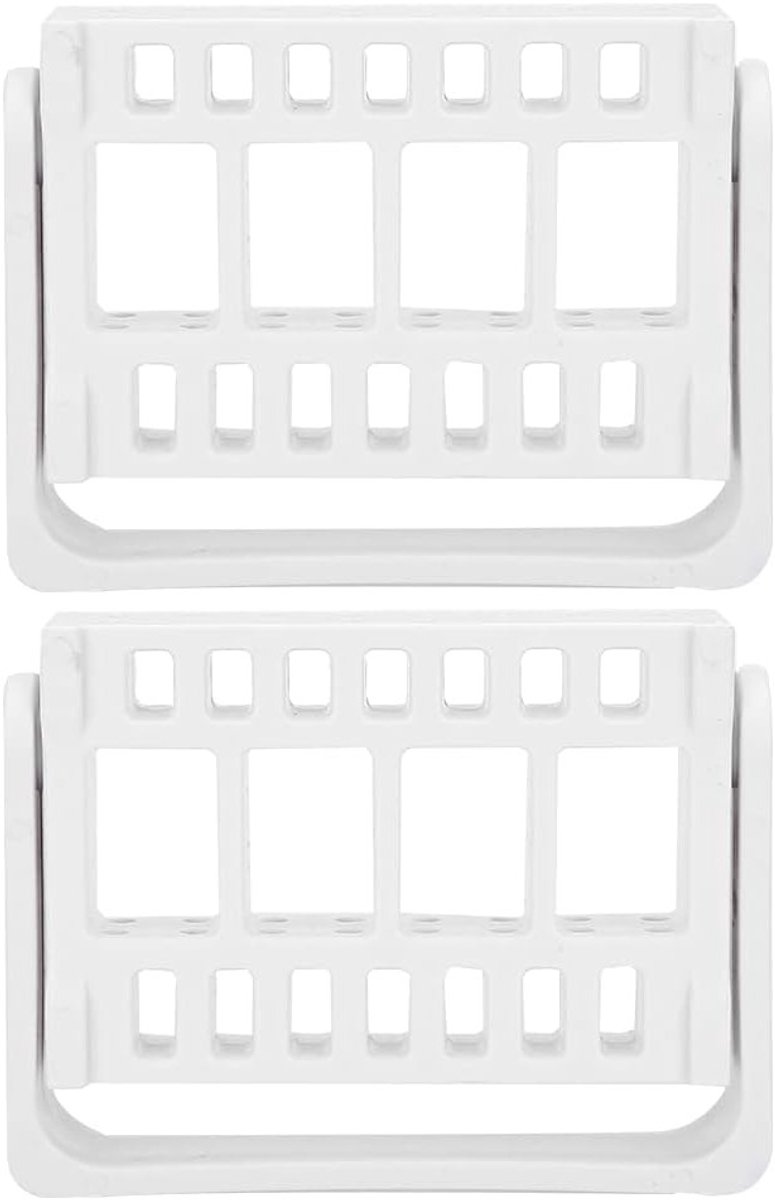 2 Stuks Nagelboor Bits Houder met 6 Gaten, Opbergdoos voor Nagelverzorging en Manicure Accessoires voor Thuis en Salongebruik