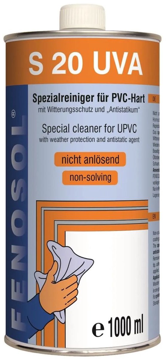 Professionele Kunststofreiniger 1 Liter met UVA-bescherming – Niet-anlosende formule voor Grondige, Effectieve Reiniging en Langdurige Bescherming van Tuinmeubelen, Kozijnen en Oppervlakken