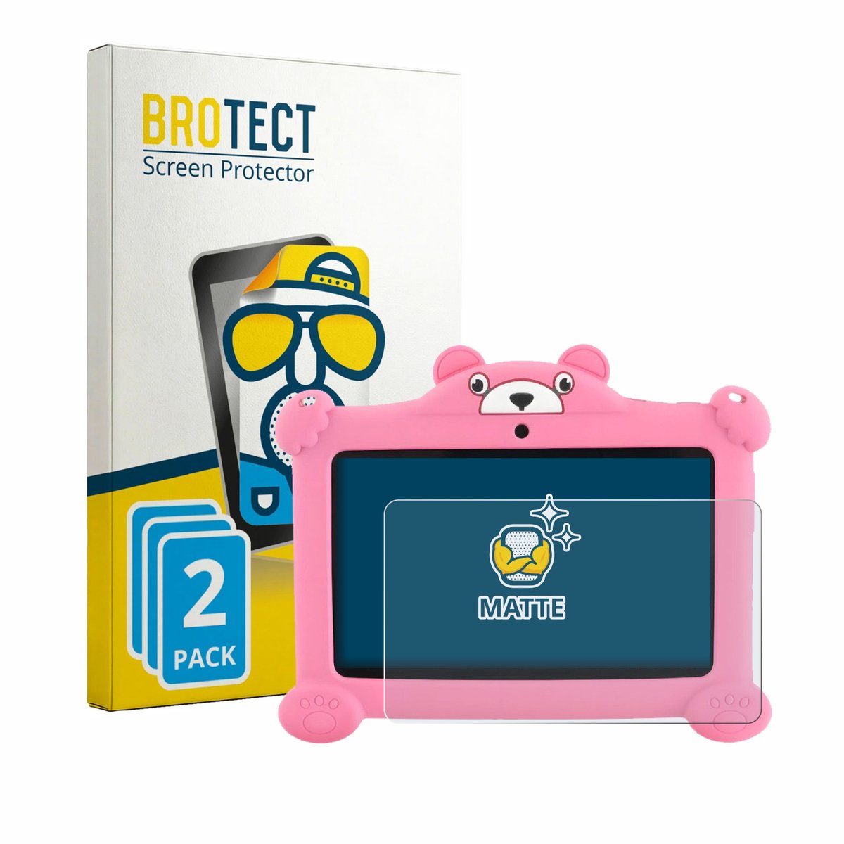 BROTECT - Screenprotector voor LETSGOSPT C88 7" - Folie Beschermfolie matte 2 Stuks