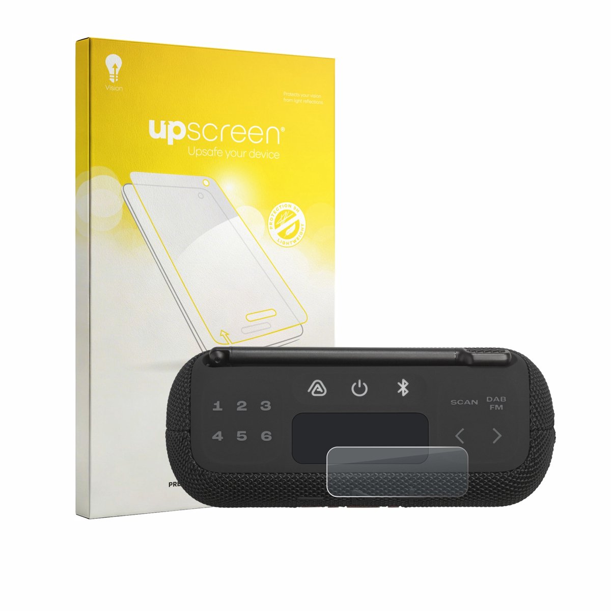 upscreen - Screenprotector voor JBL Tuner 3 - Folie Beschermfolie Beschermglas matte