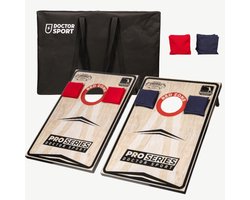 Cornhole 2x Compleet met 8 bean bags en draagtas - 90x60 - 13kg. Officieel Red Zone League