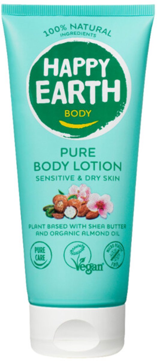 Happy Earth 100% Natuurlijke Bodylotion Sensitive & Dry Skin - 200 ml