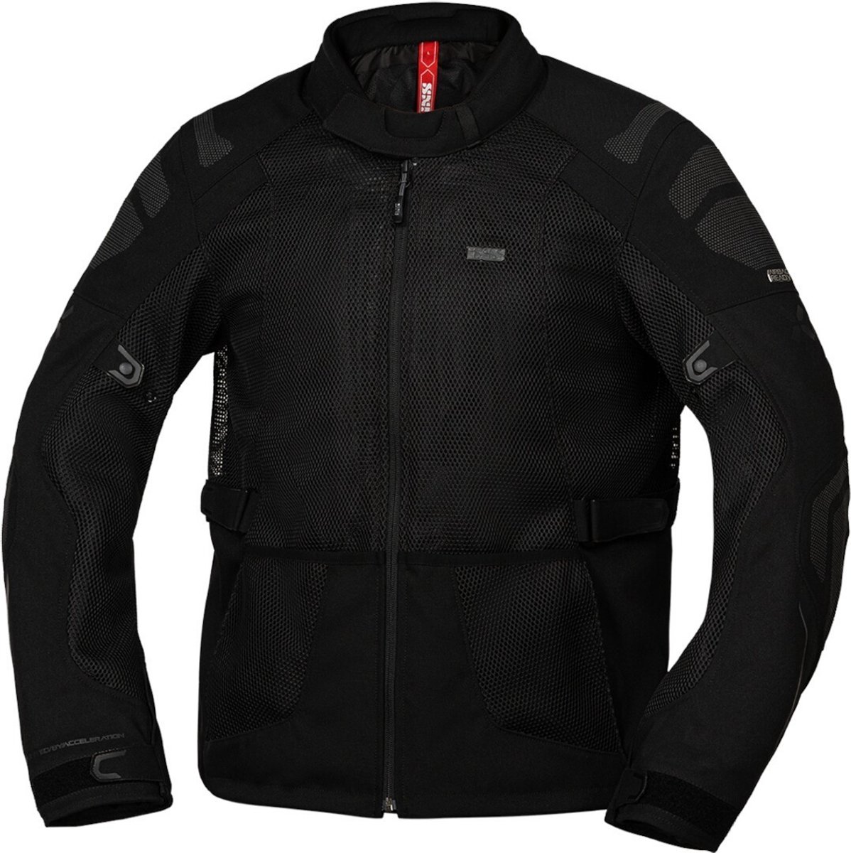 IXS Tourster-Big Air 1.0 Mesh Zwart Textiele Motorjas - Jas