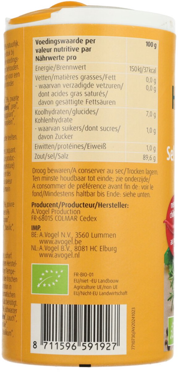 A.Vogel Herbamare Kruidenzout Spicy Biologisch - 3 x 250 gr - Voordeelverpakking