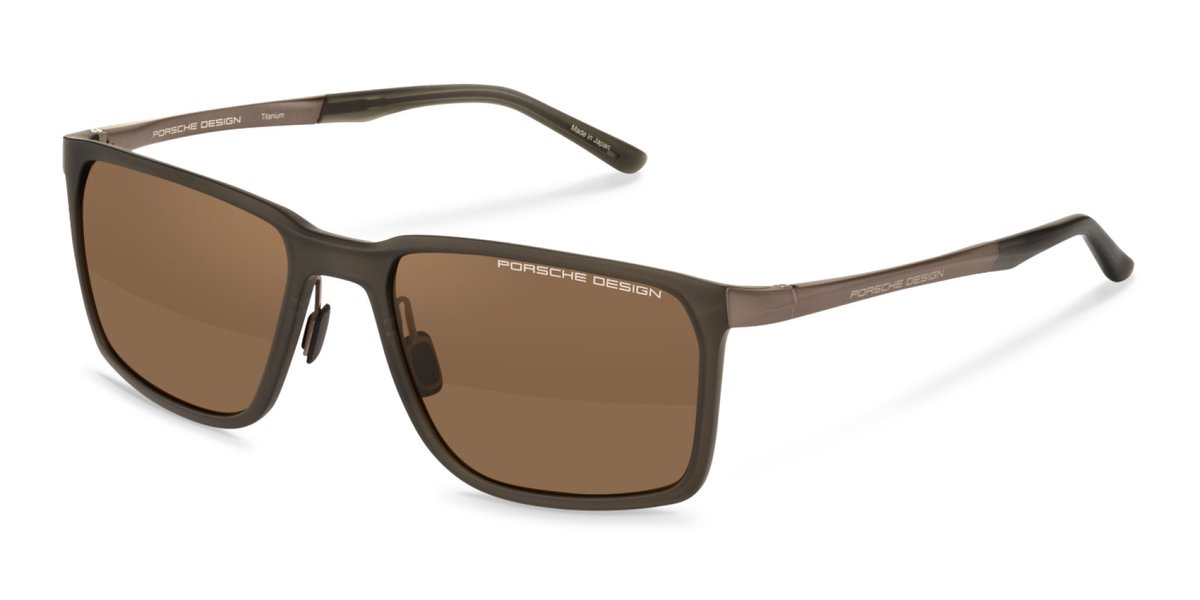 Porsche Design P86002 Olive, brown 58/20/145 MAN Zonnebrillen