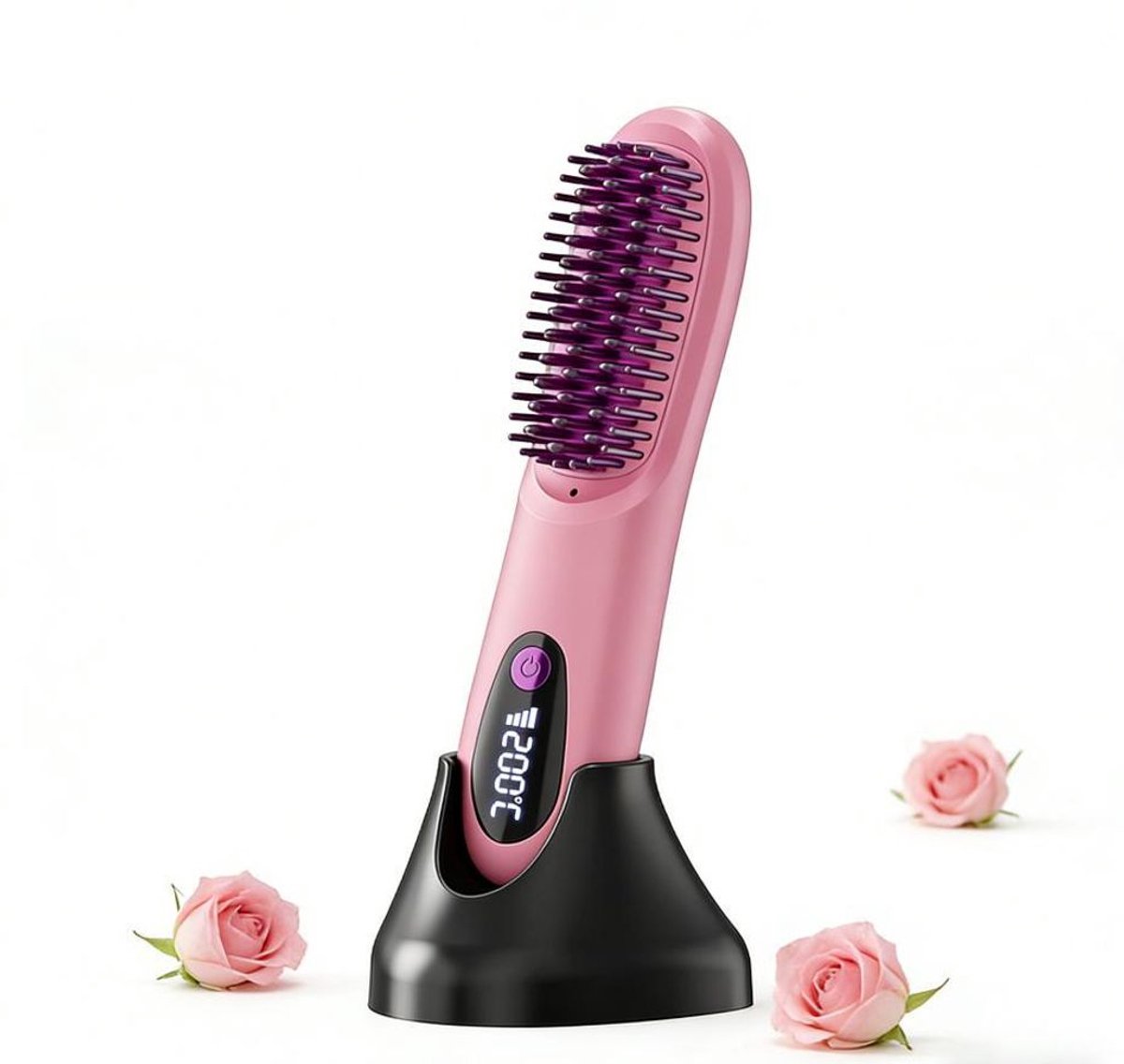 Deze professionele stylingborstel voor kort haar heeft drie temperatuurstanden, is geschikt voor alle haartypes en is speciaal ontworpen voor kort haar.