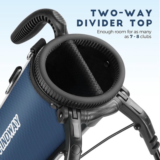 Golf Stand Tas - Draagbare Golftas - Oefenen op Driving Range - Lichtgewicht Ontwerp - 80 cm Hoog - Blauw — afbeelding 4