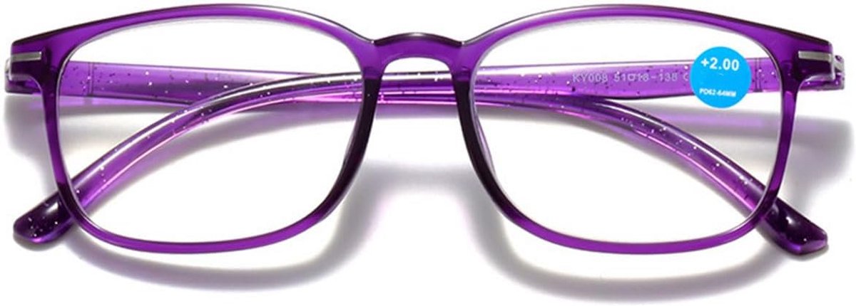 Leesbril Blauwlichtfilter - Computerbril Dames Heren - Schermtijd Comfort - Ultralicht TR90 Frame - Sterkte 0.0 tot 4.0 - Transparant