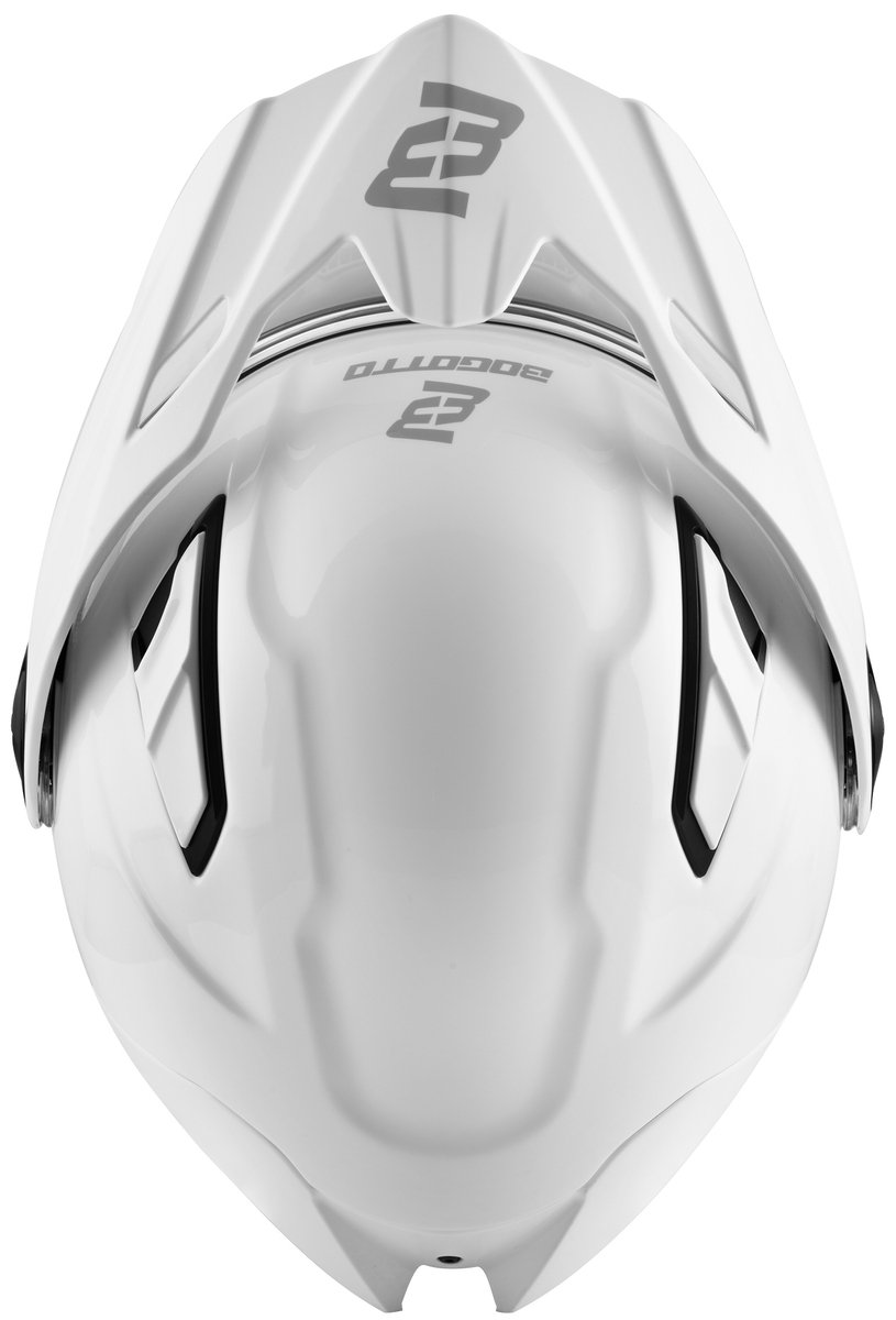 Bogotto FG-102 Wit Adventure Systeemhelm - Helm
