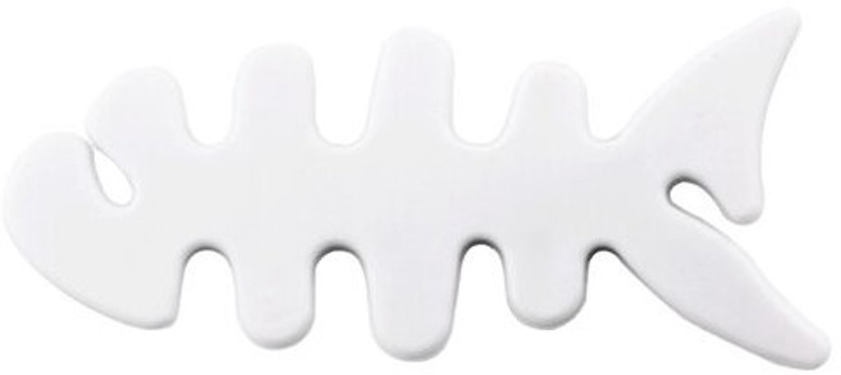 Hurtel Serie - Kabelorganizer Visvorm - Wit - Stijlvol Design