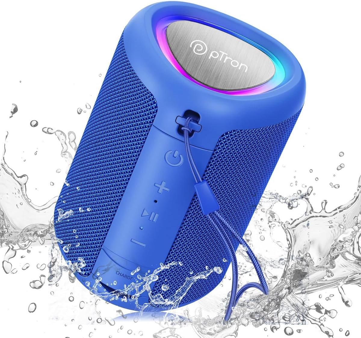 Draagbare Bluetooth Luidspreker - Mini Speaker - Muziek Luisteren - RGB Verlichting - 12W Geluid - Hemelsblauw