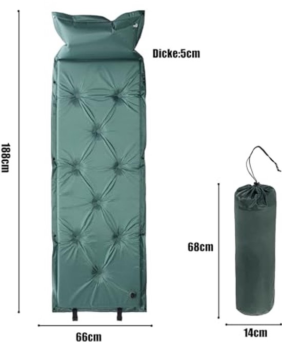 Zelfopblazende Camping Slaapmat voor Comfortabele Avonturen — afbeelding 2