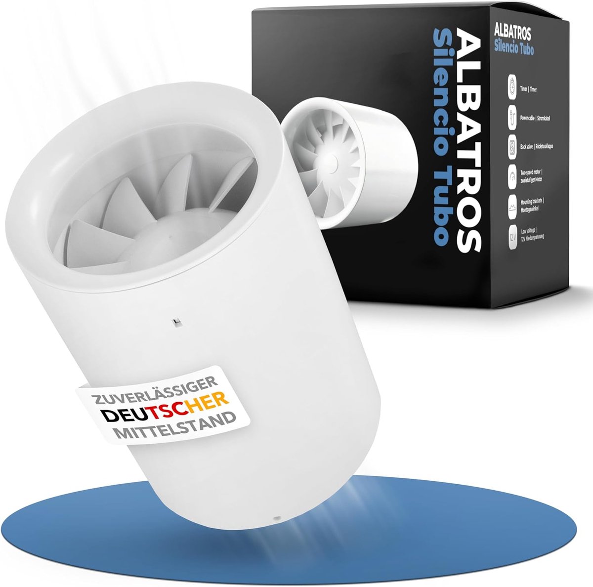 Buisventilator - Stille ventilator - Luchtkwaliteit verbeteren - Energiezuinig ontwerp - 1