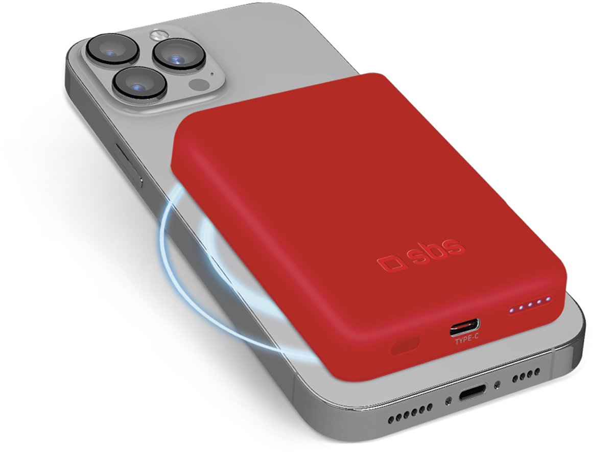 Sbs Powerbank Voor Magsafe 5000 Mah Voor Iphone 12 13 14 Telefoon Snel