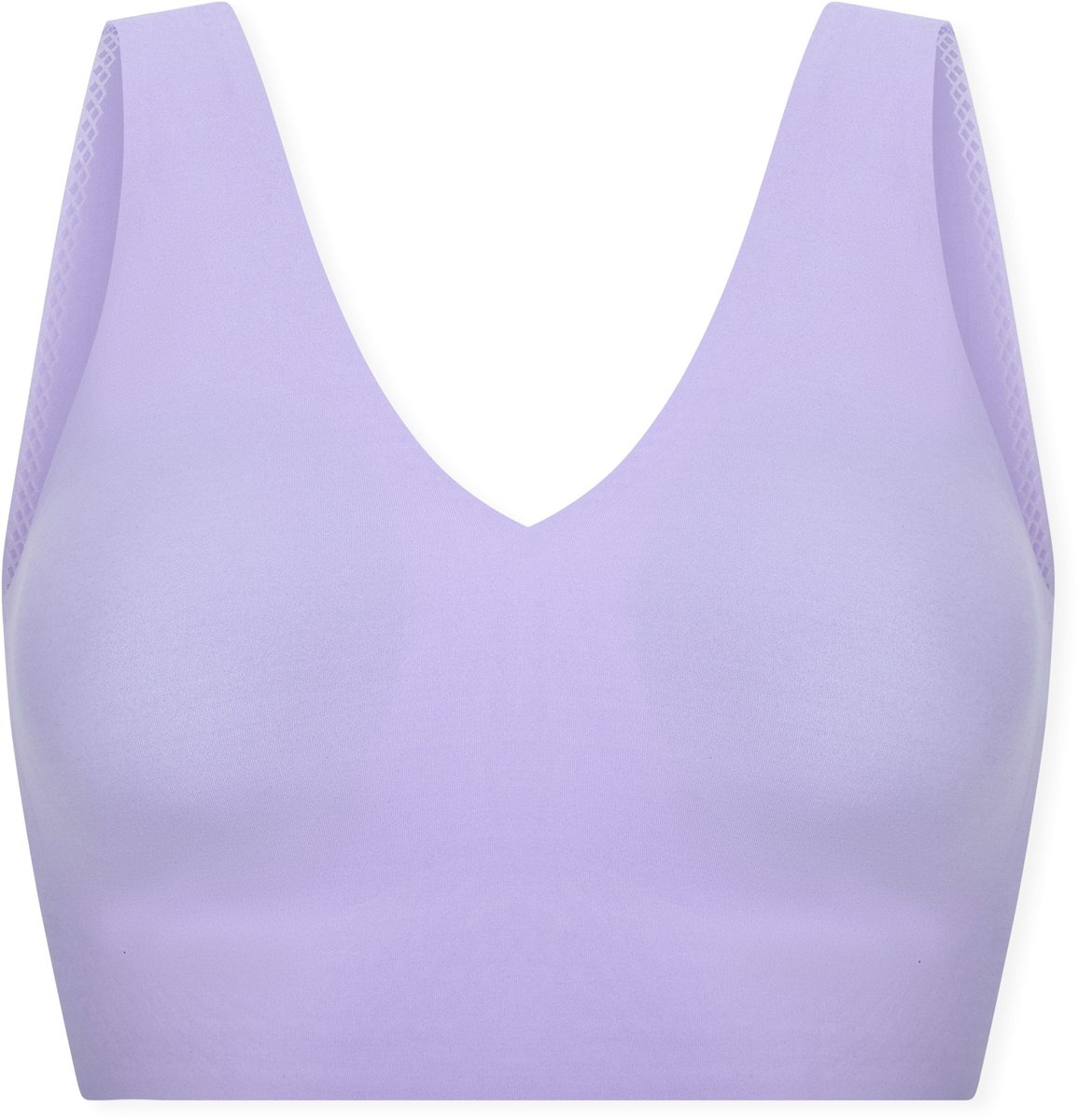 Schiesser dames Invisible Soft bustier van microvezel met uitneembare pads (1-pack) - bralette - zachtlila Paars