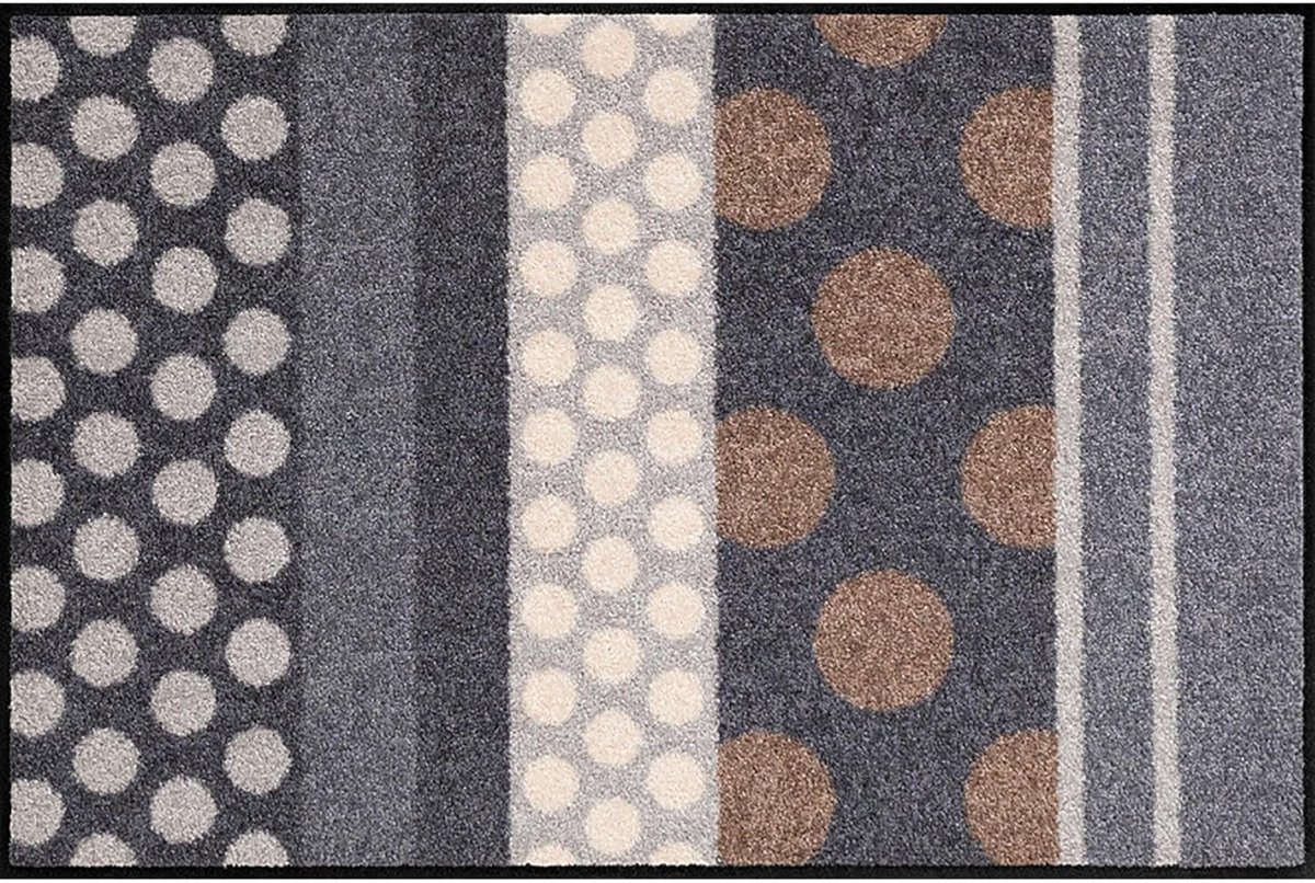 Deurmat Glamour Dots - Vuilvangmat Schoonloopmat - Entree Netjes Houden - Wasbaar Vloerver