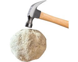 Geode Openen - Natuurlijke Steen - Knutselen en Ontdekken - Unieke Kristallen Vulling - 3-12 cm - N.v.t.