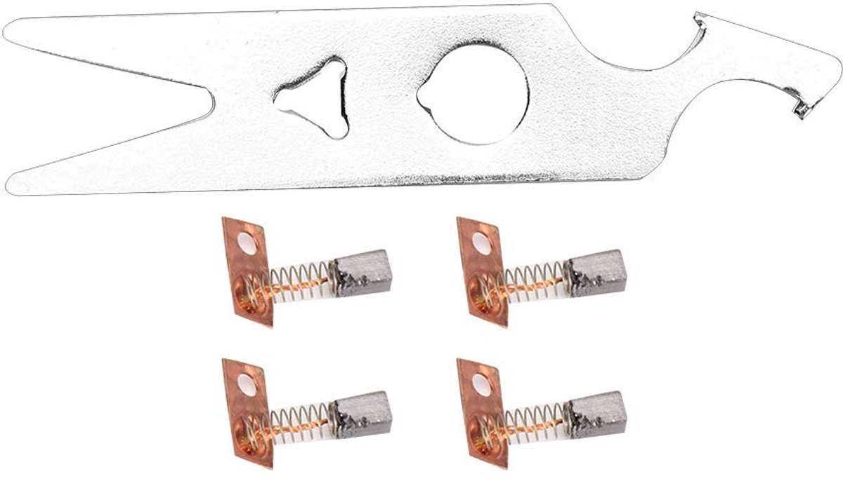 Dailygoods- Koolborstel 2 Paar - Vervangingsonderdeel - Handstuk Accessoire - Nagelsalon - Huishouden - Geschikt voor nagelborstels - Nagelboor