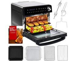 Minioven - XXL-airfryer - Veelzijdig koken - 11 kookprogramma's - 14 liter - Zwart