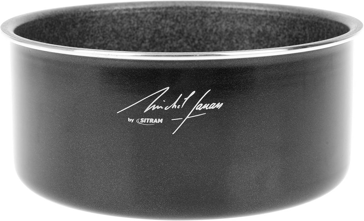 Kookpan Aluminium - Steelpan Klein - Dagelijks Koken - Snelle Warmteverdeling - 16 cm Diameter - Zwart
