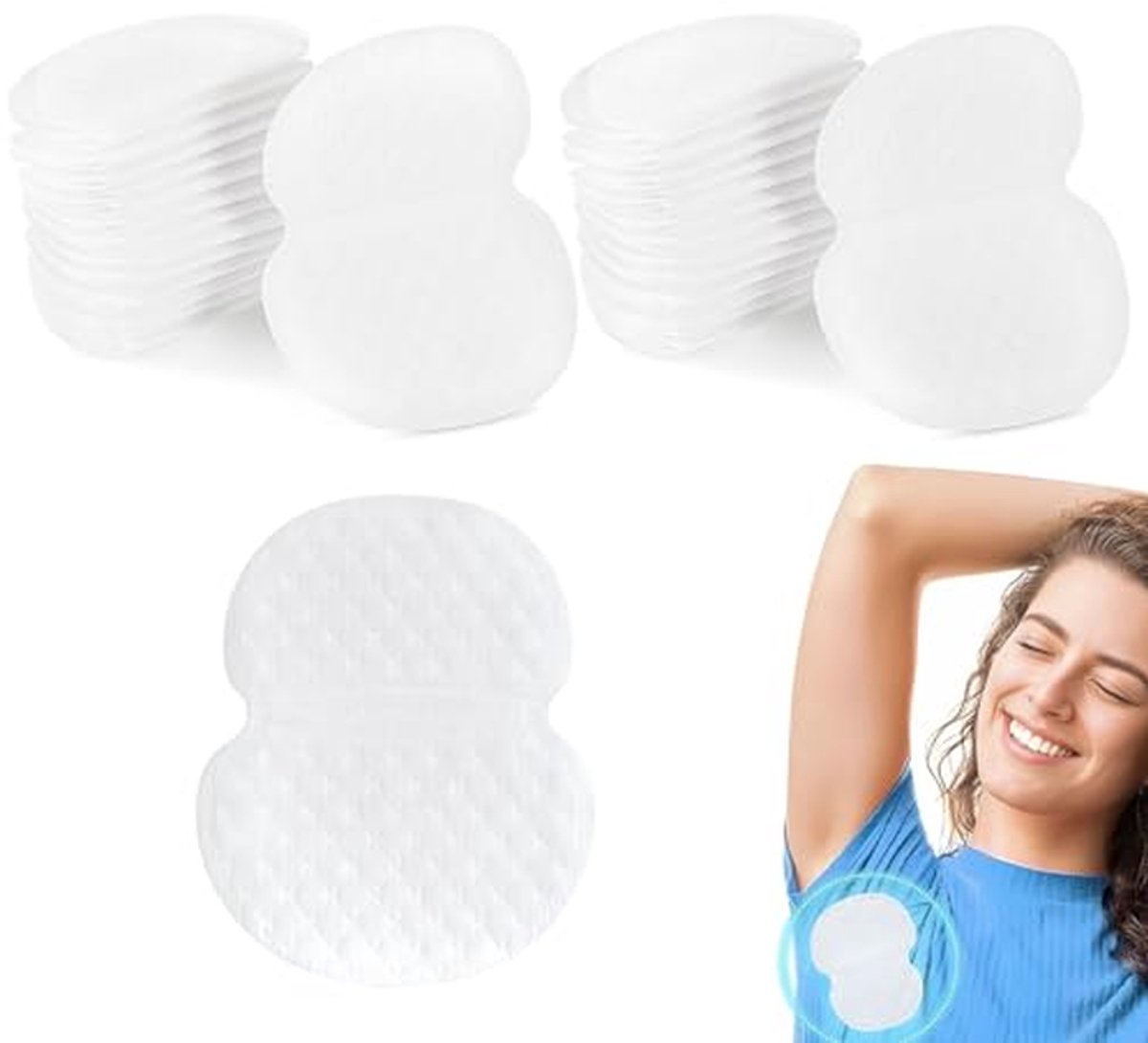 Okselpads - Zweetpads - Droog Blijven - Zeer Absorberend - 100 Stuks - Wit