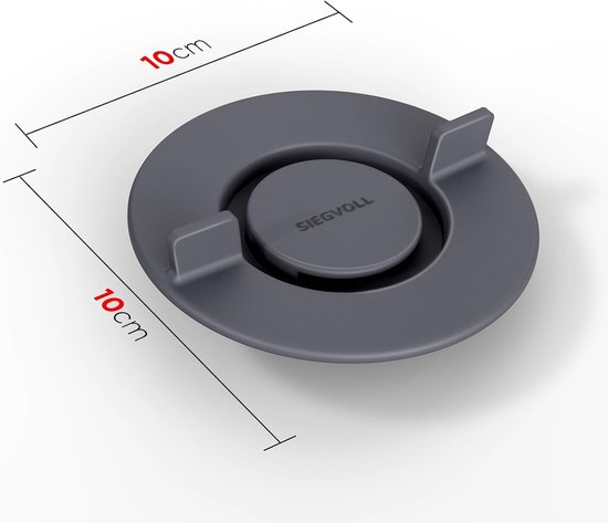 Spatbescherming Keukenmachine - Accessoire Mengkom - Koken en Mixen - Hittebestendig Siliconen - Compact Ontwerp - Grijs — afbeelding 4