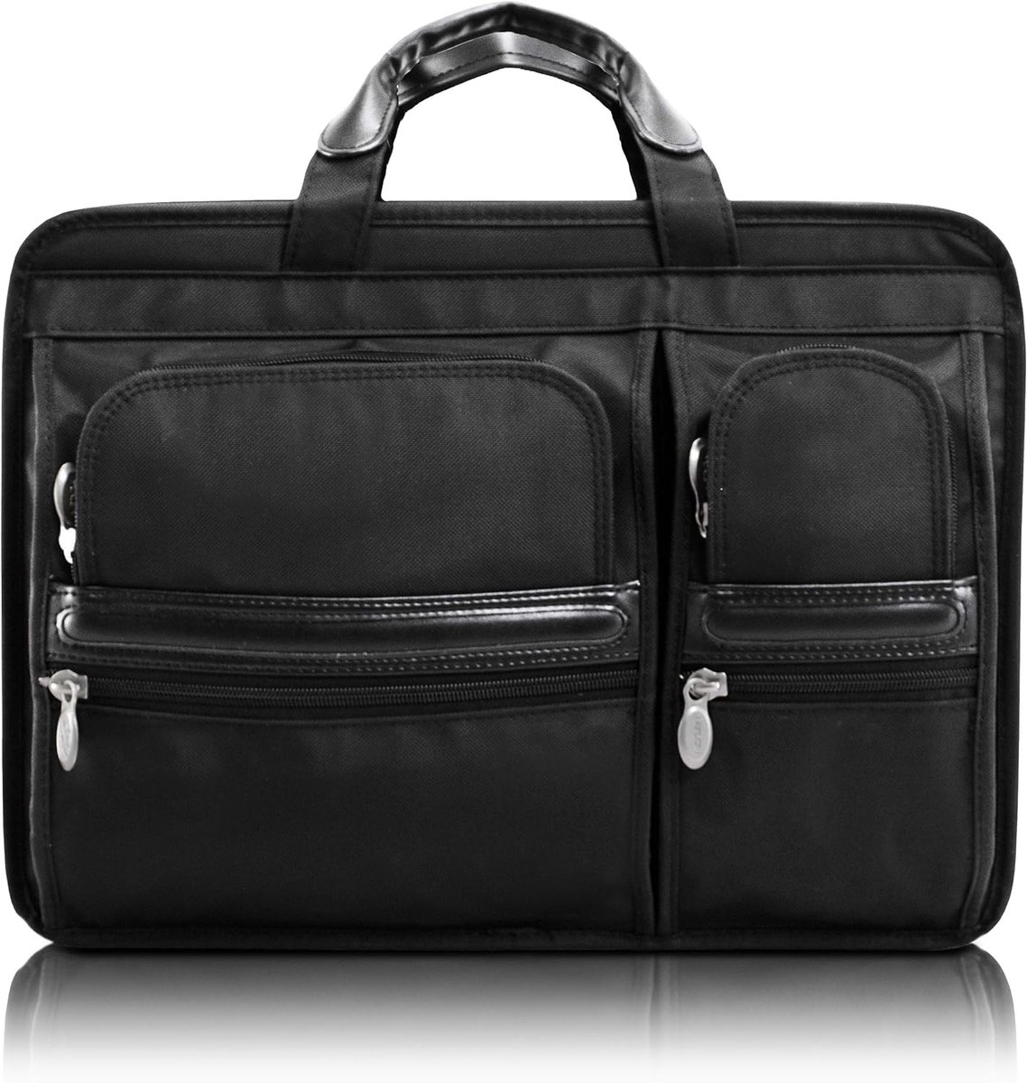 Laptop Aktetas - Laptoptas Heren - Zakelijk Transport - Georganiseerde Vakken - 15 inch - Zwart