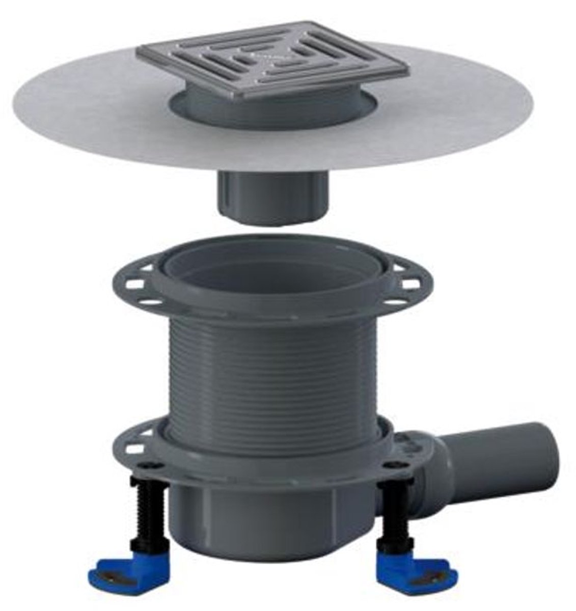 DALLMER Vloerafvoer DallDrain Select Vario, DN 50, 150 x 150 mm, 517050