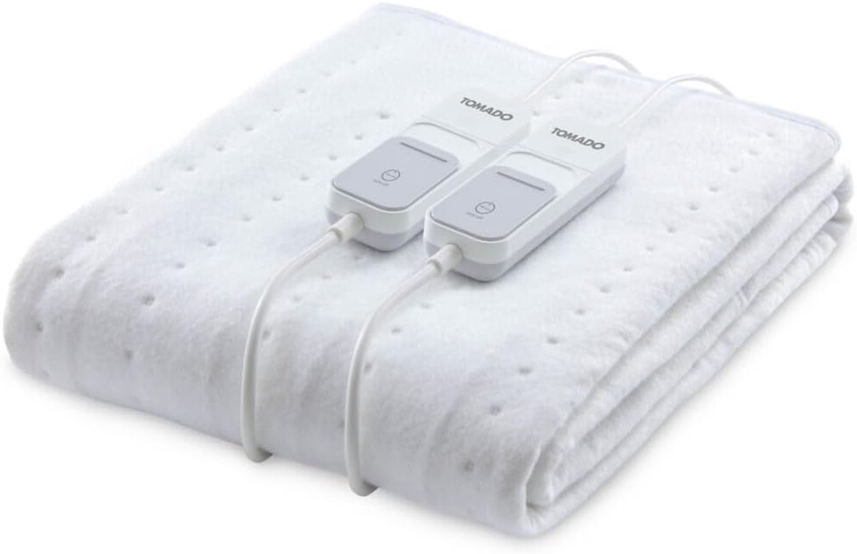 Elektrische Onderdeken - Verwarmde Deken - Warm Bed - Extra Snelle Opwarming - 160 x 140 cm - Wit