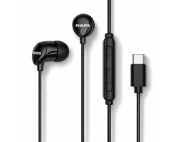 Philips oordopjes met draad - USB-C - Remote met microfoon - zwart