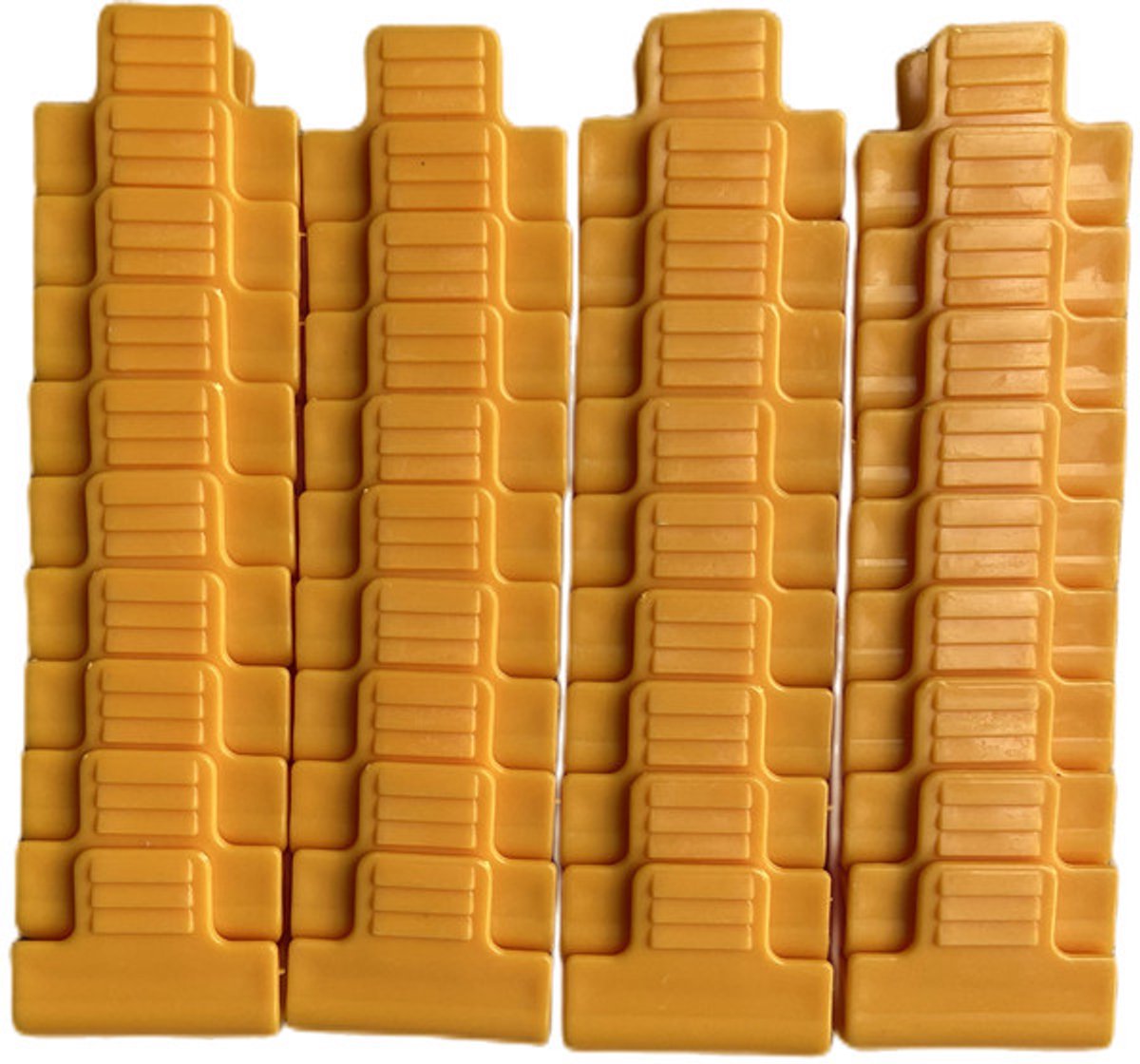 Klemmen voor kasfolie – Set van 40 – Geschikt voor kassen, folietunnels, plantensteunen, frames, schaduwconstructies, enz. – Geel
