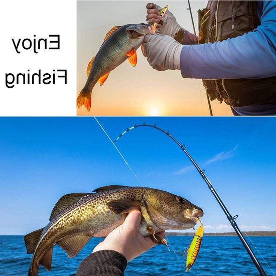 Set van 3 bionische visaas met draaiende staart, 11 cm, 15 g, ideaal voor zoetwatervissen, met haken en aantrekkelijke lures van Merkloos — afbeelding 4