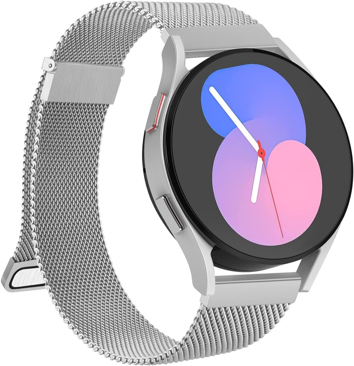 Elegante roestvrijstalen horlogeband voor Samsung Galaxy Watch 5/4 en Active2 - 20 mm geweven armband voor stijl en comfort