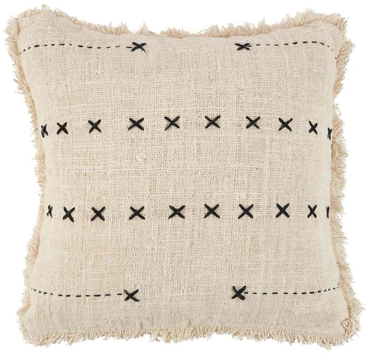 Safaary - The French Kiss Cushion Cover - Natural Black