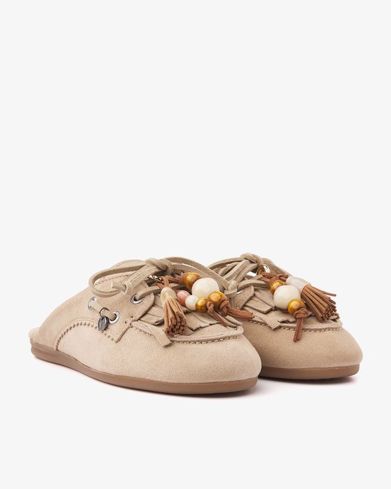 VIA VAI June Rhea Mules Femme - Daim - Beige - Taille 41