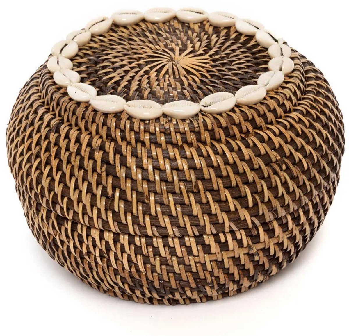 Safaary - The Colonial Peek-a-Boo Basket - Natural Brown - S