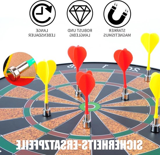 Magnetische dartpijlen - Magneetpijlen set - Indoor spel plezier - 20 stuks - 8.2CM lengte - Gekleurd — afbeelding 2