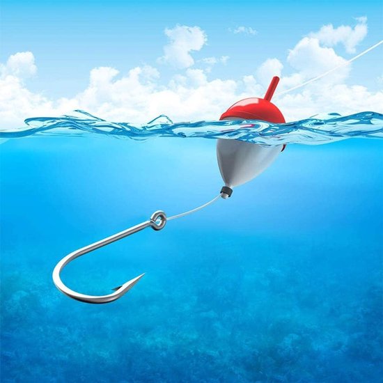 Duurzame Barbed Fishing Hooks in 10 Maten, 500 Stuks Carbon Staal met Plastic Opbergdoos voor Zoet- en Zoutwater Visserij van Merkloos — afbeelding 4