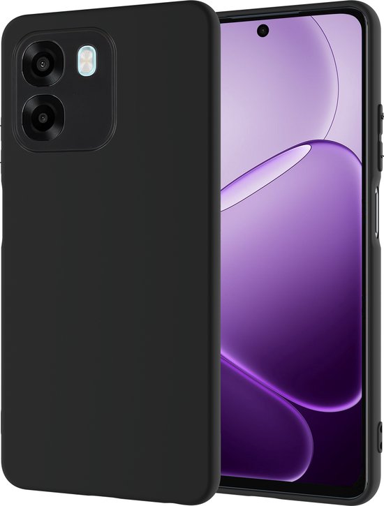 Just in case Soft Design OPPO A6 (4G/5G) Back Cover Zwart